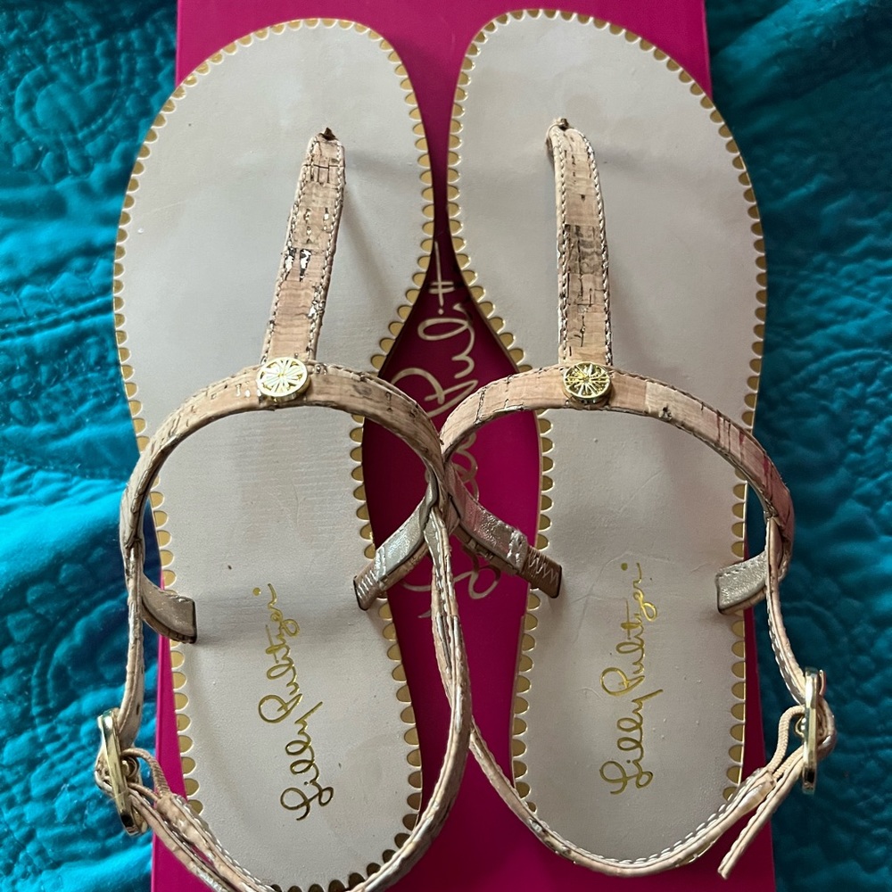 NWT and Box - Lilly Pulitzer Rita Sandal